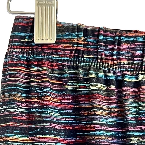 SweetLegs Plus Women's Leggings 14-22 Multicoloured Line Pattern - Picture 4 of 12